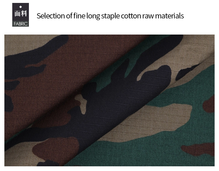 65% Polyester 35% Cotton/PVC/Nylon Blend Woven Army Jungle Woodland Digital Camo Printed Military Uniform Hunting Clothes Rip Stop Breathable Camouflage Fabric