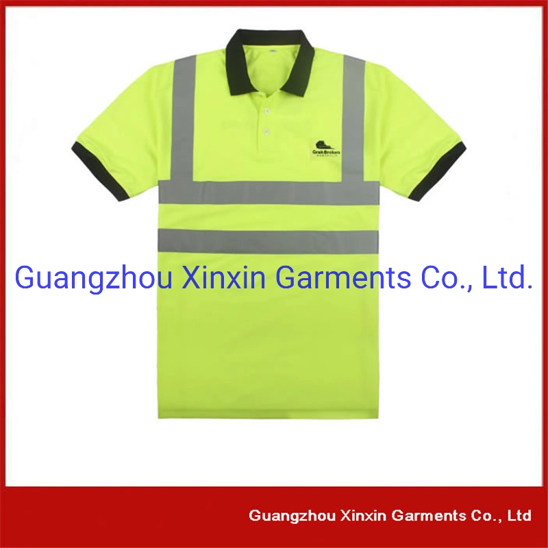 Custom Reflective Workwear Hi Vis Clothing Polo Working Shirts (P31)